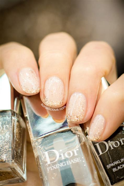 dior golden snow nail polish|Dior glitter nail polish.